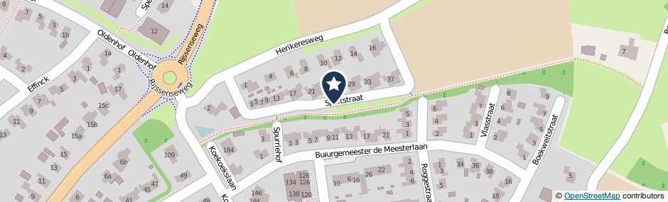 Kaartweergave Speltstraat in Markelo