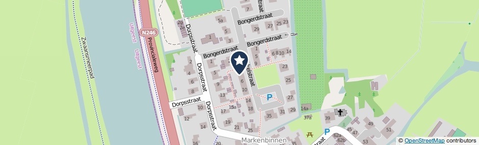 Kaartweergave Schakelstraat 2 in Markenbinnen