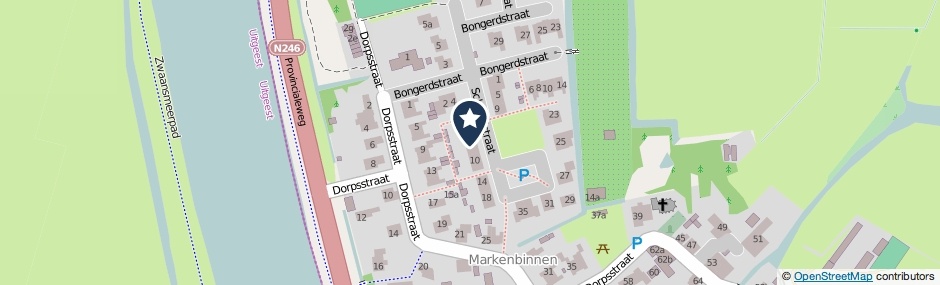 Kaartweergave Schakelstraat 6 in Markenbinnen