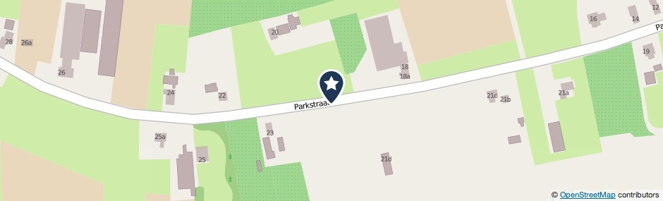 Kaartweergave Parkstraat in Maurik