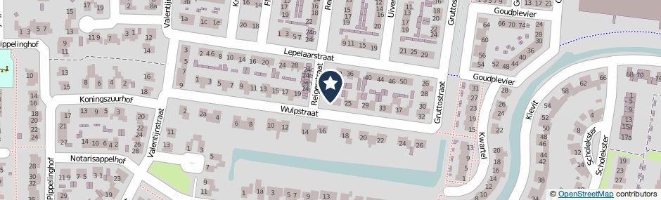 Kaartweergave Wulpstraat 21 in Maurik