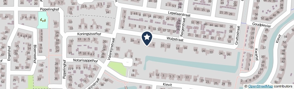 Kaartweergave Wulpstraat 6 in Maurik