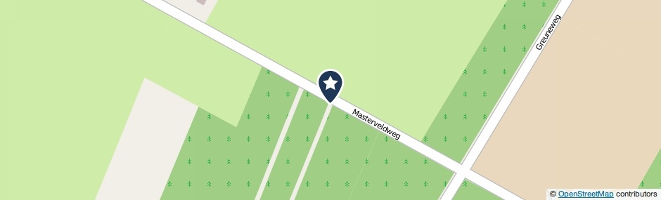 Kaartweergave Masterveldweg in Meddo