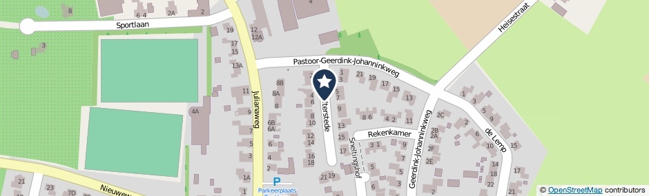 Kaartweergave Walterstede in Megchelen