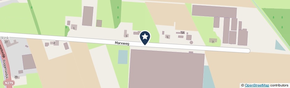 Kaartweergave Marxweg in Meijel