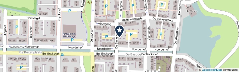 Kaartweergave De Binnenplaats 2 in Meteren
