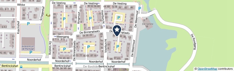 Kaartweergave De Binnenplaats 32 in Meteren