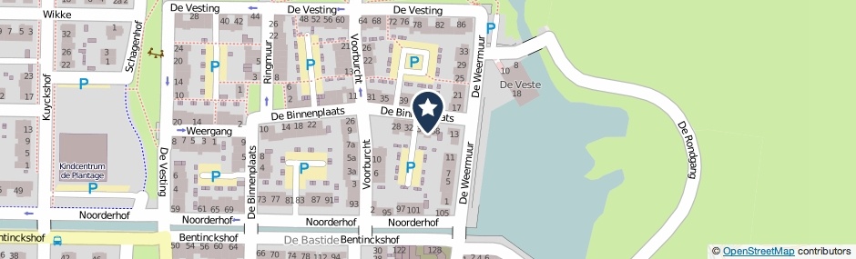 Kaartweergave De Binnenplaats 36 in Meteren