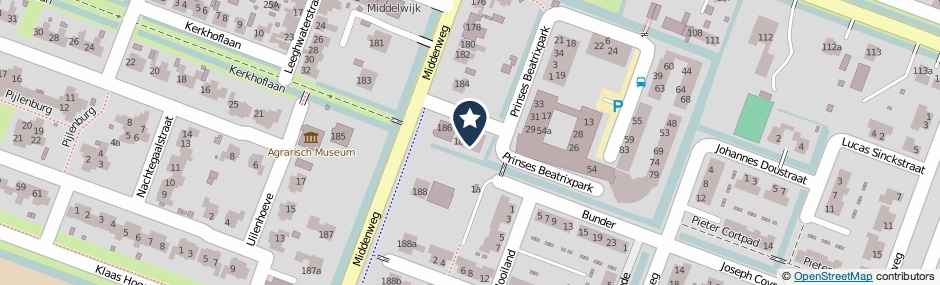 Kaartweergave Middenweg 186-E in Middenbeemster