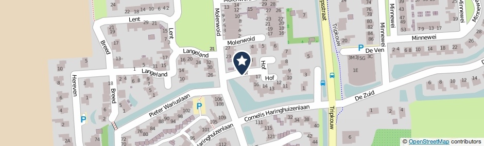 Kaartweergave Hof in Midwoud