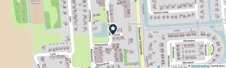 Kaartweergave Munnik in Midwoud