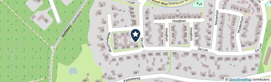 Kaartweergave De Loo 132 in Mierlo