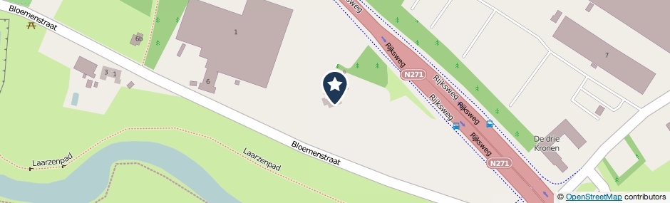 Kaartweergave Bloemenstraat 4 in Milsbeek