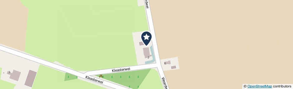 Kaartweergave Weardwei in Moarre