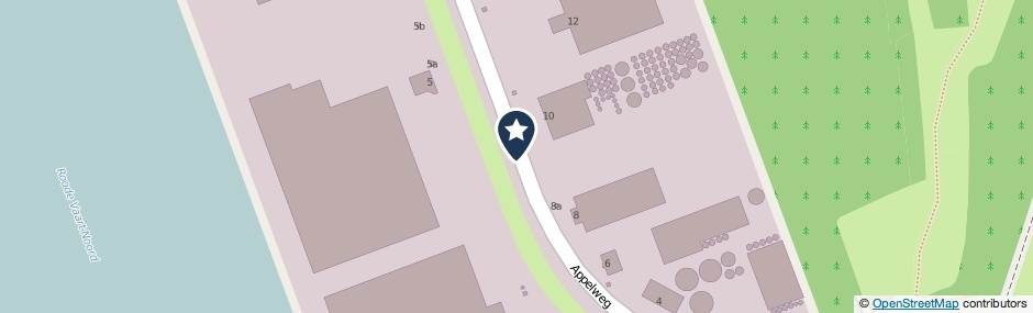 Kaartweergave Appelweg in Moerdijk