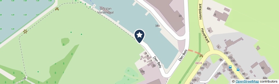 Kaartweergave Den Bels in Moerdijk