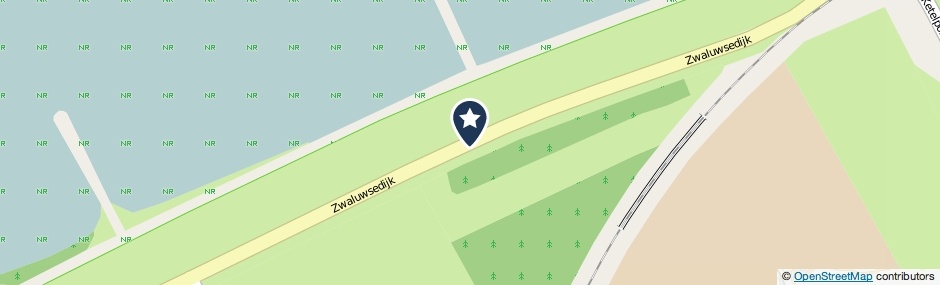 Kaartweergave Zwaluwsedijk in Moerdijk