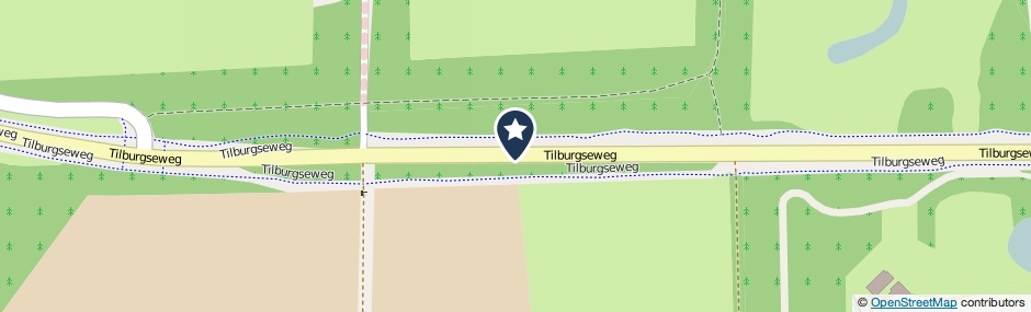 Kaartweergave Tilburgseweg in Moergestel
