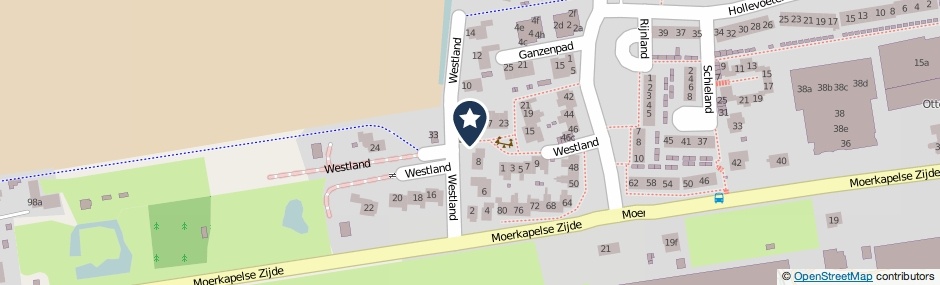 Kaartweergave Westland in Moerkapelle