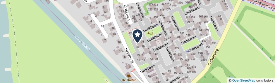 Kaartweergave Lindeboom 41 in Mook