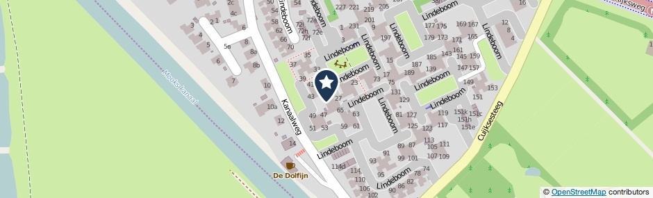 Kaartweergave Lindeboom 45 in Mook