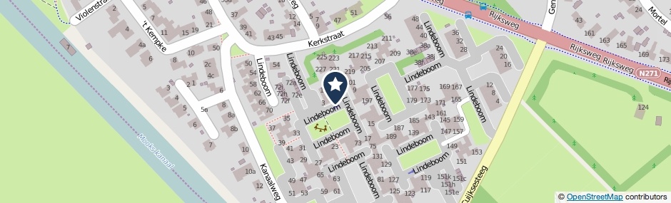 Kaartweergave Lindeboom 5 in Mook