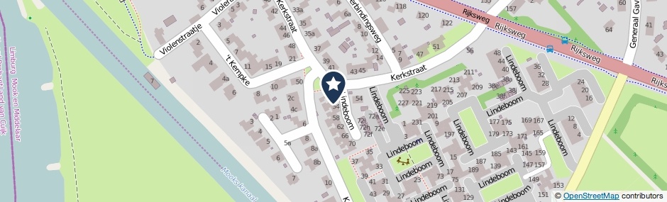 Kaartweergave Lindeboom 52 in Mook