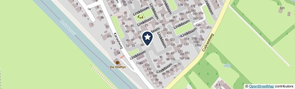 Kaartweergave Lindeboom 61 in Mook