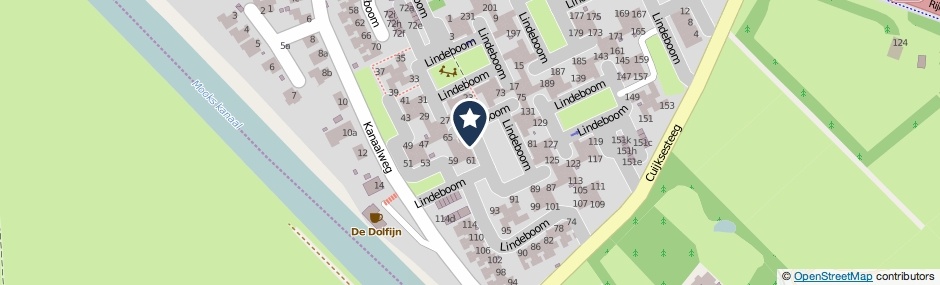 Kaartweergave Lindeboom 63 in Mook