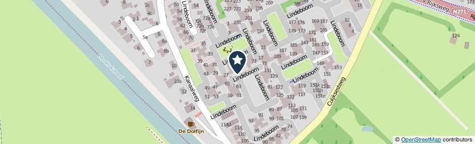Kaartweergave Lindeboom 69 in Mook