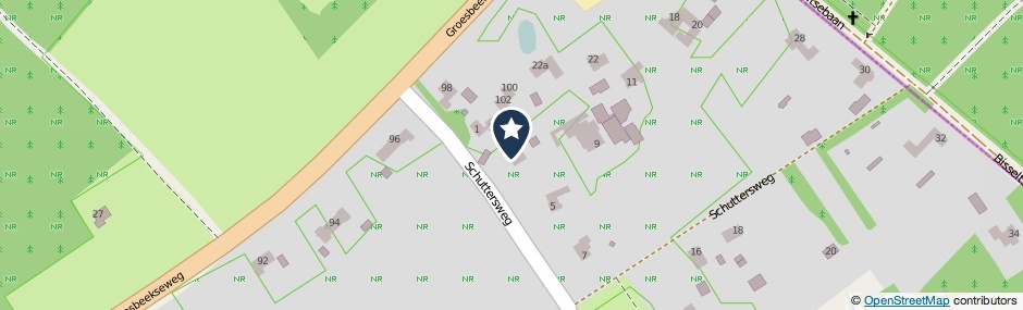 Kaartweergave Schuttersweg 3 in Mook