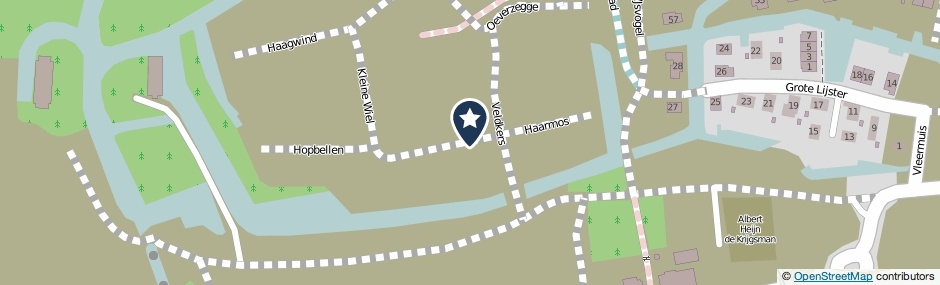 Kaartweergave Heksenkruid in Muiden