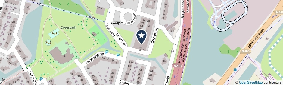 Kaartweergave Dreesplein 21 in Naaldwijk