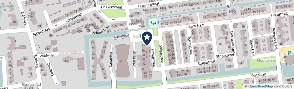 Kaartweergave Hastastraat 21 in Naaldwijk