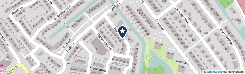 Kaartweergave Nolensstraat in Naaldwijk