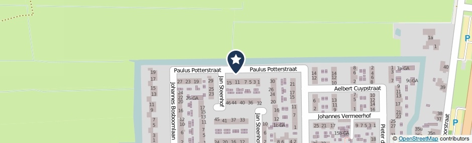 Kaartweergave Paulus Potterstraat in Nederhorst Den Berg