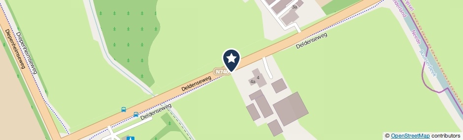 Kaartweergave Deldenseweg in Neede