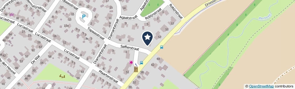 Kaartweergave Saffierstraat 2 in Neeritter