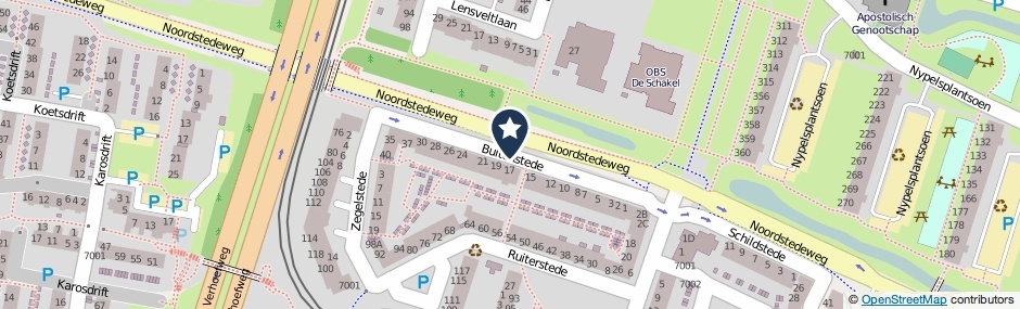 Kaartweergave Buitenstede in Nieuwegein