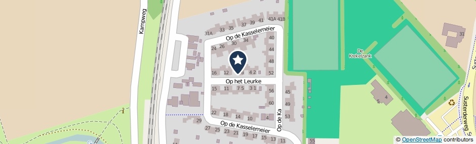 Kaartweergave Op Het Leurke 8 in Nieuwstadt