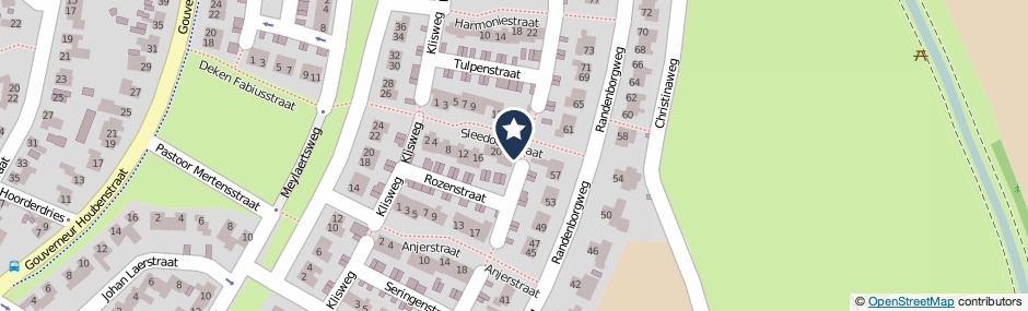 Kaartweergave Sleedoornstraat 24 in Nieuwstadt