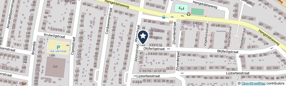 Kaartweergave Ahornstraat 43 in Nijmegen