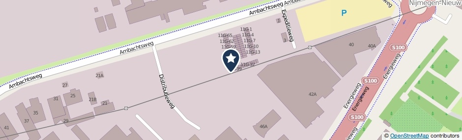 Kaartweergave Ambachtsweg 13-G27 in Nijmegen