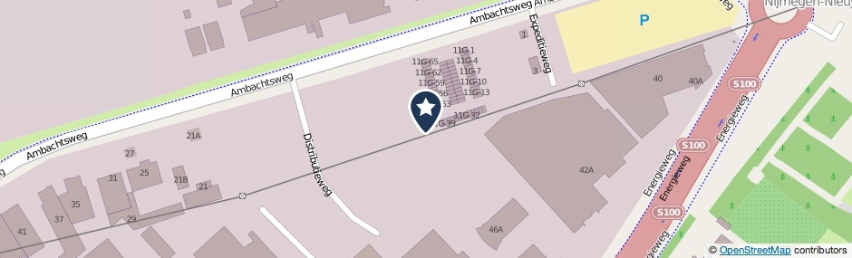 Kaartweergave Ambachtsweg 13-G30 in Nijmegen