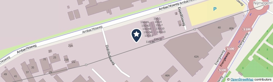Kaartweergave Ambachtsweg 13-G43 in Nijmegen