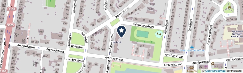 Kaartweergave Archipelstraat 244 in Nijmegen