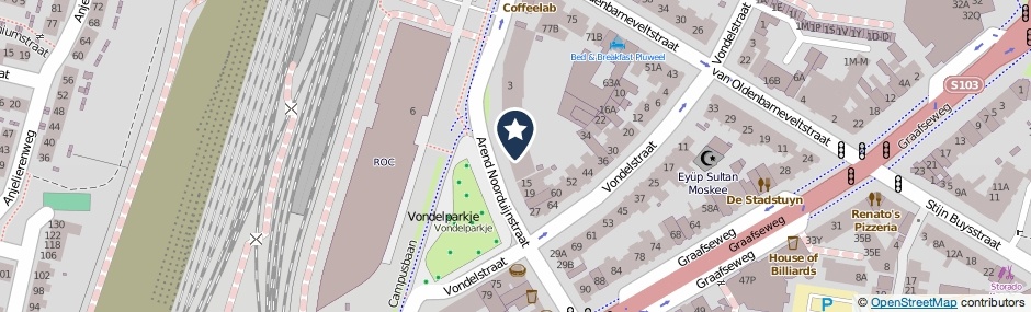 Kaartweergave Arend Noorduijnstraat 5 in Nijmegen