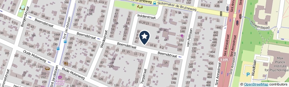 Kaartweergave Beemdstraat 18 in Nijmegen