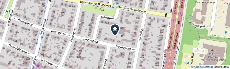 Kaartweergave Beemdstraat 4-D in Nijmegen