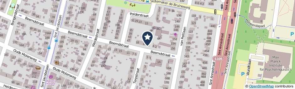 Kaartweergave Beemdstraat 6 in Nijmegen